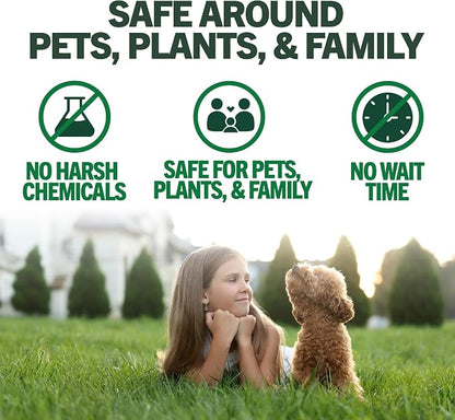 Vet's Best Flea and Tick Yard and Dog Kennel Spray, Mosquito Repellent with Certified Natural Oils, Plant Safe with Ready-to-Use Hose Attachment, Flea and Tick Prevention for Dogs, 32 oz