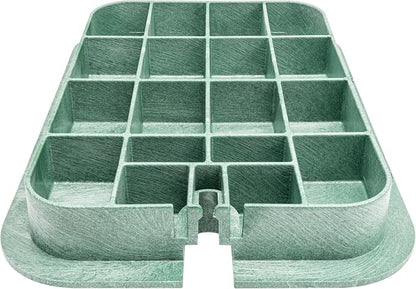 Orbit 53214 20" Jumbo Rectangular Valve Box with Lid, 12" Height, Black/Green