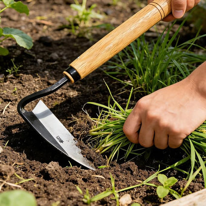 Kana Hoe 217 Japanese Garden Hand Hoe Sickle (Left-Handed)