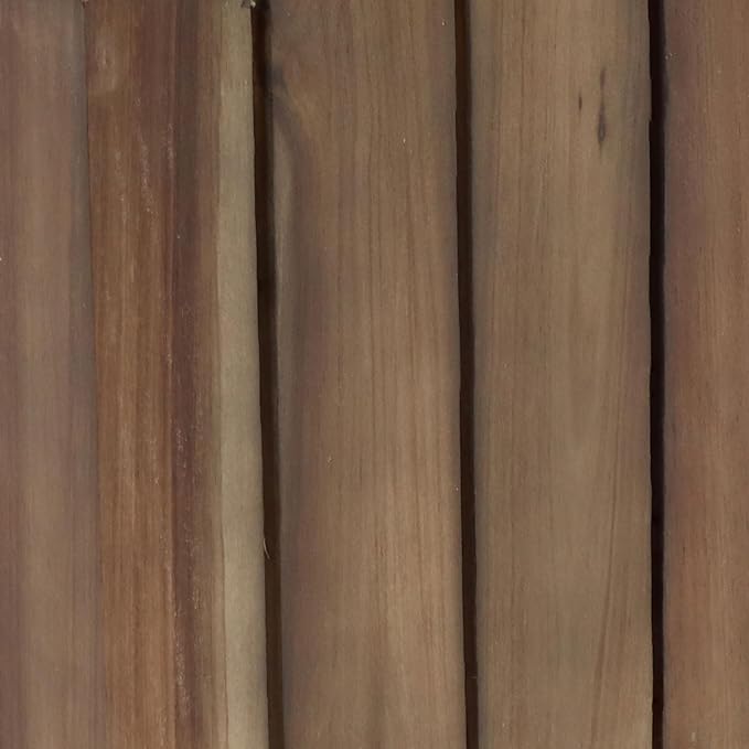 Sunnydaze Outdoor Wooden Planter Boxes - 2 Acacia Wood Square Plant Pots with Removable Liners - Anthracite Stain
