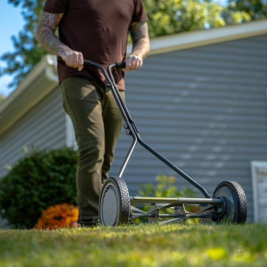 American Lawn Mower 1415-16 16-Inch 5-Blade Push Reel Lawn Mower, Gray