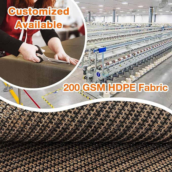 Artpuch Outdoor Pergola Shade Cover 4x24 FT Sun Shade Cloth with Grommets Mocha 90% UV Protection Canopy Patio Privacy Screen (Customized Available)
