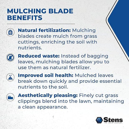 Stens 340-137 Mulching Blade, AYP 532406713, ea, 1