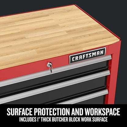 CRAFTSMAN Garage Storage Cabinet, Metal, Freestanding, 5-Drawers (CMST22602RB)