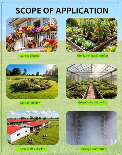Drip Irrigation System,Automatic Garden Watering System,360° Adjustable Spray Sprinkler Kit, Easy Installation No Tools, Fine Mist Watering for Garden,Patio,Potted Plants,Courtyard Watering System
