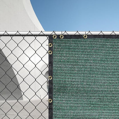 Green 5FT X 50FT Outdoor Privacy Screen Fence & Mesh Shade Net Cover, Ideal for Garden and Backyard - Enhances Privacy for Fencing & Chain Link, Perfect for Patio Privacy Wall, Slats，Freestanding