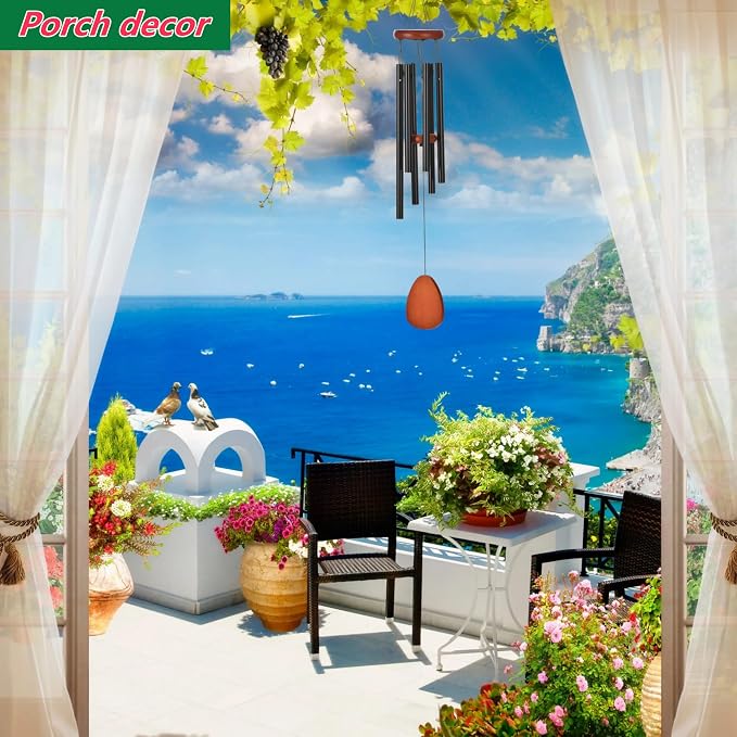 Grandma Gifts for Mothers Day, House Warming Gift New Home, Memorial Wind Chimes for Outside, Garden Windchimes Outdoors for Patio Porch Yard Decor