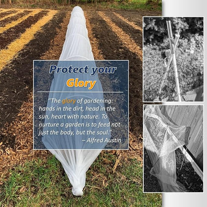 Greenhouse Hoops for 2-4ft Wide Raised Beds, 6.56ft Long Super Bendable Fiberglass Garden Hoops, Weather Resistant Grow Tunnel Support Frame for Plant Row Cover, 6 Pcs