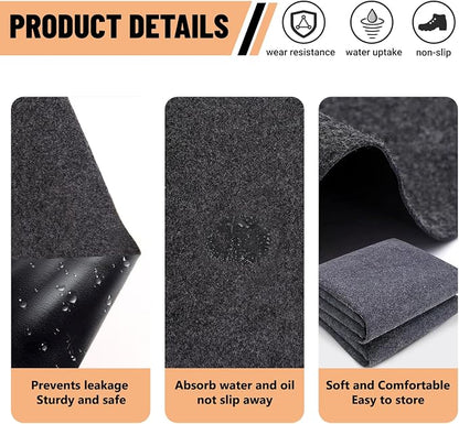 5 x 3 FT Outdoor Storage Shed Floor Mat Waterproof Small Shed Flooring Mat Washable Carport Furniture Dustproof Anti-Slip Pad for Protect Shed Flooring from Wear - Tool Shed Not Included