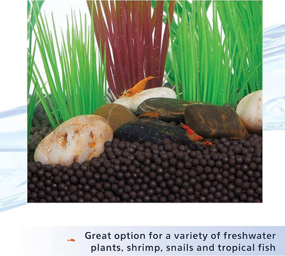 Aqueon Plant and Shrimp Aquarium Substrate, Aqua Soil for Fish Tanks, 5 Pounds (Pack of 8)