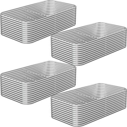 4 Pack Tall 8FT Corrugated Galvanized Steel Raised Garden Bed Outdoor, Metal Above Ground Garden Bed for Vegetables and Flowers, Raised Beds for Gardening-8x3FT