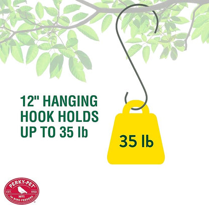 Perky-Pet Large 2-Tier Panorama Wild Bird Outdoor Feeder with Hanging Hook - 325SCOMBO-1SR - 4.5 lb Seed Capacity - Durable Construction - Versatile Hanging with Included Hook