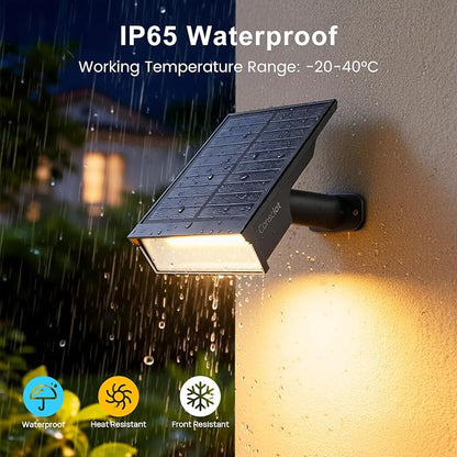 Consciot Solar Lights Outdoor Waterproof, 3 Color Solar Garden Light, Adjustable 170° Spot Lights for Outside Yard Landscape Lighting Pathway Halloween, IP65, Auto On/Off, 8 Pack, WS002UCW