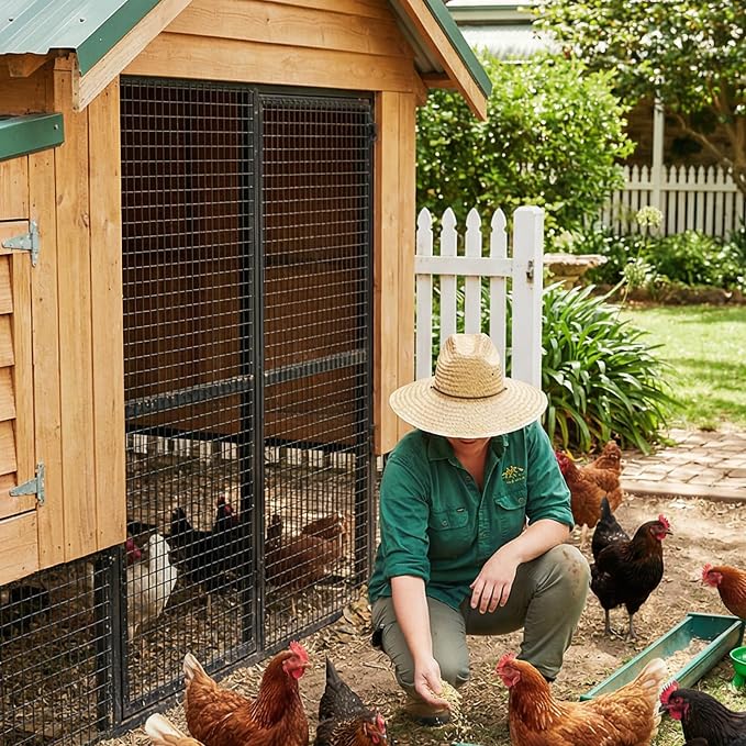 Black Hardware Cloth 1/2in Mesh 48in x 50ft, Chicken Wire Fencing PVC Coated 19 Gauge, Welded Chicken Wire for Rodent Proofing, Tree Guard, Garden Fence, Poultry Netting