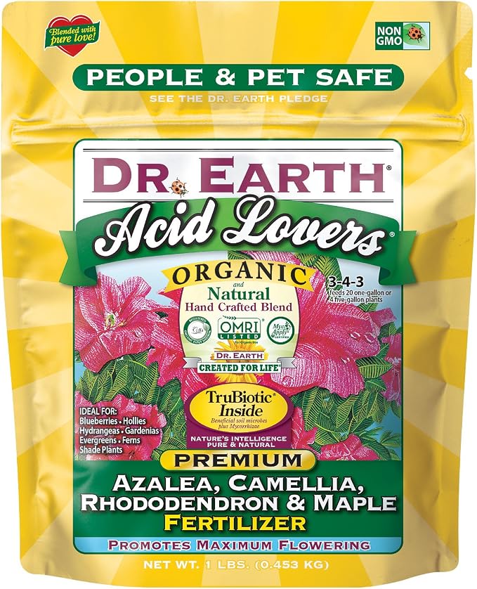 Dr. Earth Organic & Natural MINI Acid Lover Azalea, Camellia, Rhododendron & Maple Fertilizer ( 1 lbs )