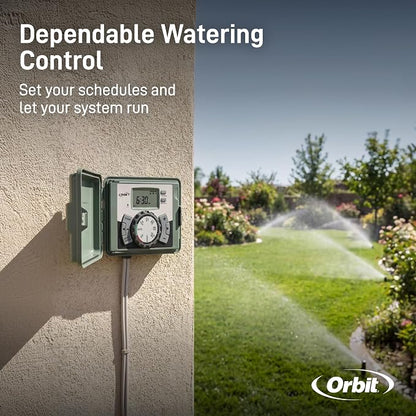 Orbit 57899 9-Station Outdoor Swing Panel Sprinkler System Timer