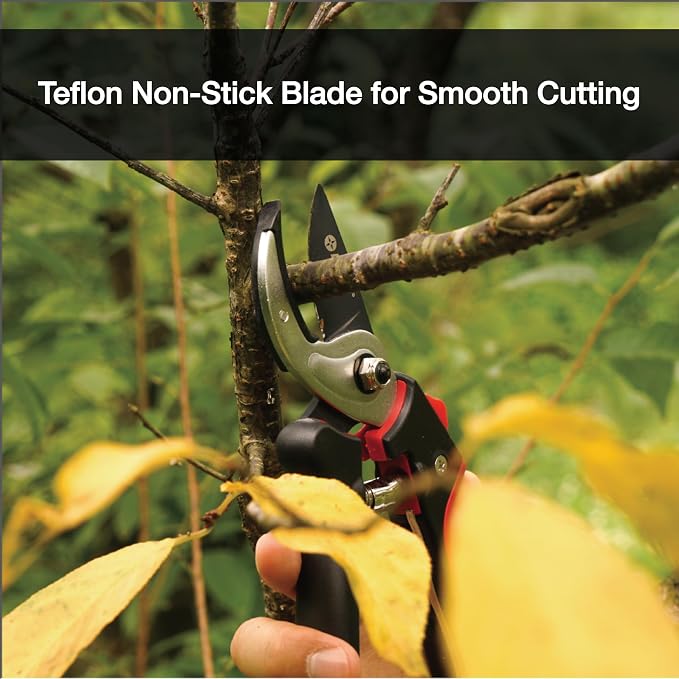 Eden 39000 Heavy Duty Adjustable Anvil Pruning Shears for Gardening, Hand Pruners, Stem Cutter, Branch Trimmer, Garden Clippers