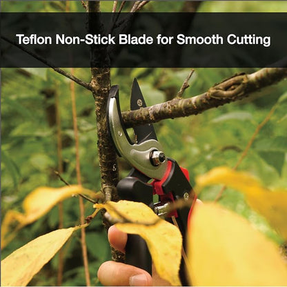 Eden 39000 Heavy Duty Adjustable Anvil Pruning Shears for Gardening, Hand Pruners, Stem Cutter, Branch Trimmer, Garden Clippers
