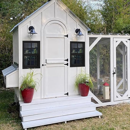 Shed Windows 2 Pack, Chicken Coop Windows 12" x 18" Black | Flush Mounted Small Windows with Tempered Glass and Fiberglass Screen for Shed, Barns, Playhouse, Household, Garage