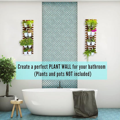 ShopLaLa Wall Planter (90cm, 2 Pack) Hanging Planters for Indoor Plants | Air Plant Succulent Holder, Plant Stand, Vertical Garden Large Stylish Wall Decor for Living Room, Room Decor for Teens