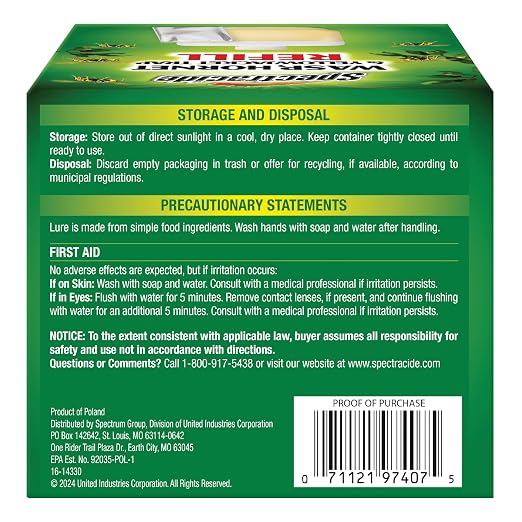 Spectracide Wasp & Hornet Trap Refill, Lure Refill for Spectracide Wasp & Hornet Trap, 1 Count