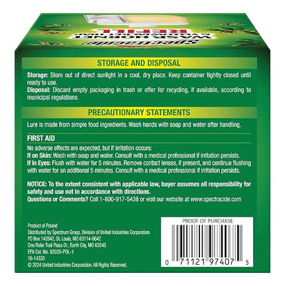 Spectracide Wasp & Hornet Trap Refill, Lure Refill for Spectracide Wasp & Hornet Trap, 1 Count
