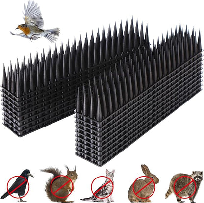 Bird Spikes, 37.4 Ft Bird Deterrent Strips Spikes for Small Birds Deterrent Spikes for Fences and Roof to Keep Birds Away