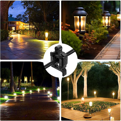 16 Pack Low Voltage Wire Connector Landscape Lighting Cable Connector 12/14/16/18 Gauge Cables Listed Weatherproof Landscape Lighting Low Voltage Tool for Pathway Light/Spotlight