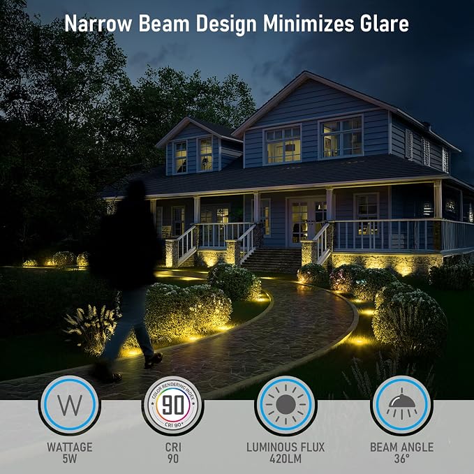LEONLITE 6-Pack Dia. 4 Inch 5CCT Well Lights Flat Top Oil Rubbed Bronze | 1800K/2700K/3500K/4000K/5000K, 12-24V AC/DC, CRI90, Landscape LED In Ground Outdoor, Low Voltage Garden Landscaping, Aluminum