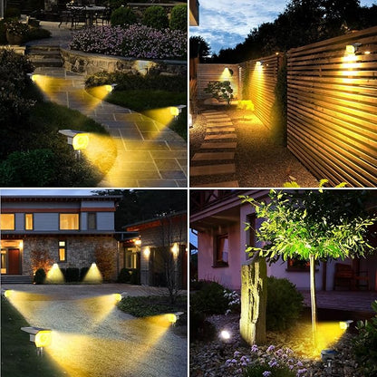 Peasur 8 Pack Solar Lights Outdoor, Spotlights Outdoor Waterproof 3 Modes, 2-in-1 Auto On/Off Solar Spot Landscape Lighting Outside for Tree Plants Yard Garden Pathway, Warm White