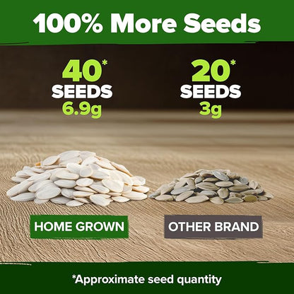 HOME GROWN Pumpkin Seeds 5 Variety Mix 40+ Heirloom Non-GMO, High Germination, Connecticut Field, Blue, White & Mini Pumpkins,Edible & Jack O Lanterns,Autumn Harvest,Ornamental Garden (Cucurbita pepo)