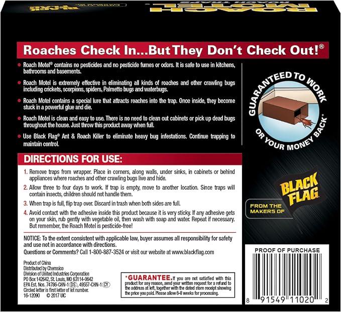 Black Flag Roach Motel Traps, 2-Count, 1-Pack