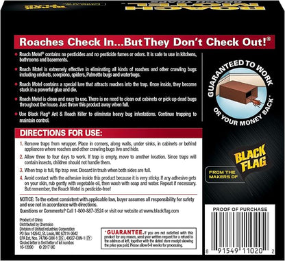 Black Flag Roach Motel Traps, 2-Count, 1-Pack