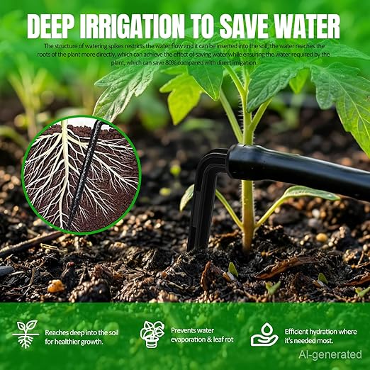 Solar Automatic Drip Irrigation System, Auto Self Watering Kit, Solar Powered Watering Device with Timer for Pots Plants, Indoor/Outdoor Irrigation System for Garden, Balcony & Patio Watering System