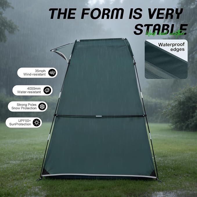 Bike Storage Tent Outdoor, Waterproof Bicycle Shed for 4-5 Bikes, PU4000 210D Oxford, Fiberglass Frame, Rain-Blocking Awning Design, Outdoor Storage for Bikes, Lawn Mower, Garden Tools Green