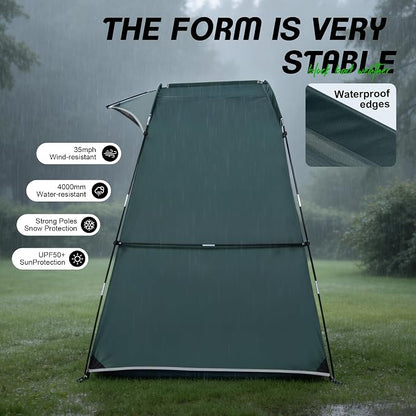 Bike Storage Tent Outdoor, Waterproof Bicycle Shed for 4-5 Bikes, PU4000 210D Oxford, Fiberglass Frame, Rain-Blocking Awning Design, Outdoor Storage for Bikes, Lawn Mower, Garden Tools Green