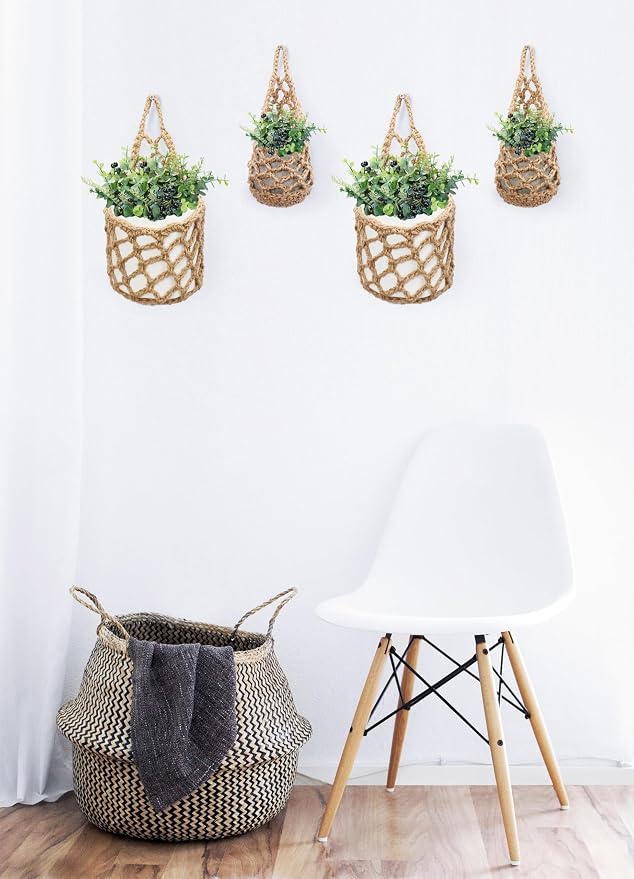2 Packs Hanging Planters for Indoor Plants up to 6 in., Wall Plant Holder | Plant Hanger Indoor, Wall Planters for Indoor Plants, Hanging Plant (2PK, for 6 inch Pot)