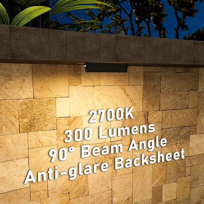 Teekuv 10 Pack 4 Inch Retaining Wall Lights, 3W LED Hardscape Lighting IP65 Waterproof Paver Lights, 12V AC/DC Low Voltage Outdoor Soft White 2700K Landscape Lighting for Patio Pathway Wall Stairs