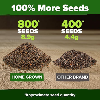 HOME GROWN Cherry Belle Radish Seeds 800+ Heirloom Non-GMO Seeds for Planting, High Germination, Fast Growing Red Radish, Harvest in 30 Days, Crisp & Mild Root Vegetable,Spring Fall (Raphanus sativus)