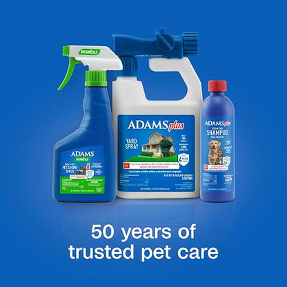 ADAMS Plus Flea and Tick Spray for Yard, Kills Fleas, Ticks, Mosquitoes, Ants and Many Other Listed Nuisance Pests, Treats Up to 5,000 Square Feet, Easy-To-Use Hose-End Spray, 32 Fluid Ounces