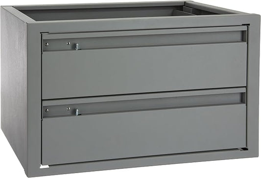 Kargo Master 40070 Grey 20" W x 12" H x 13.5" D Steel 2 Drawer Cabinet