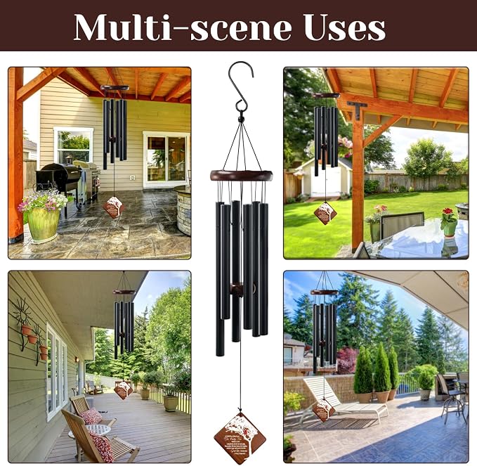 Memorial Wind Chimes for Outside, 36" Memorial Gifts for Loss of Loved One, Windchimes in Memory of Loved one,Sympathy Wind Chime Gifts,Bereavement Outdoor Chimes for Garden, Patio Decoration
