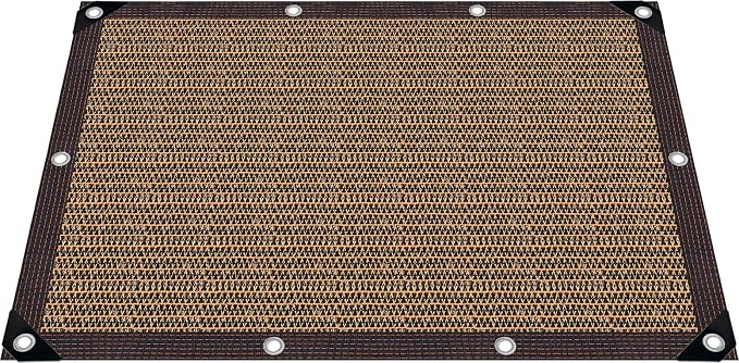 Shade Cloth for Garden,80% Mesh Tarp with Grommets Shade Cloth for Greenhouse,Patio,Vegetables,Plants Cover and Chicken Coops,Coffee Shade Net for Outdoor Garden