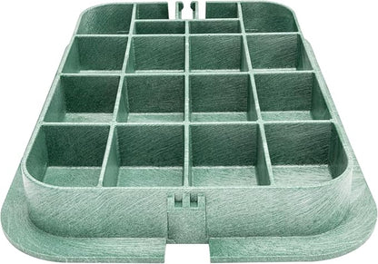 Orbit 53214 20" Jumbo Rectangular Valve Box with Lid, 12" Height, Black/Green