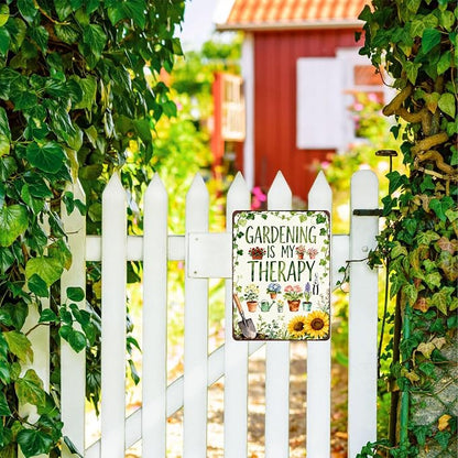 Garden Gifts For Women Vintage Gardening Signs For Outside Greenhouse Yard Backyard Patio Home Farmhouse Metal Garden Decor For Outdoor Funny Wall Art Plant Lovers Gifts For Women Wife Her Mom Grandma