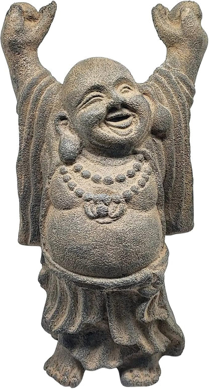 New Age Source The Volcanic Stone Statue Standing Happy Buddha Each