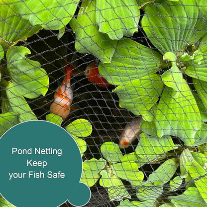 Bird Netting for Garden - 28 x 30 FT Heavy Duty Anti Bird Netting Mesh with Ties and Landscape Staples for Vegetable, Fruit Trees & Other Plants, Lasting Against Birds Deer Squirrels and Poultry
