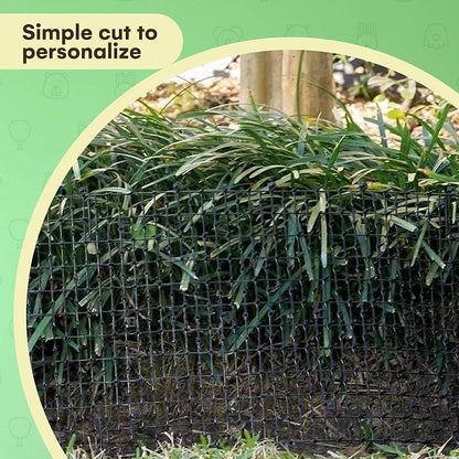 Homarden Black Scat Mat for Cats - 13ft x 11" Plastic Cat Deterrent with Spikes and 12 Garden Staples - Indoor and Outdoor Mat to Protect Furniture and Gardens
