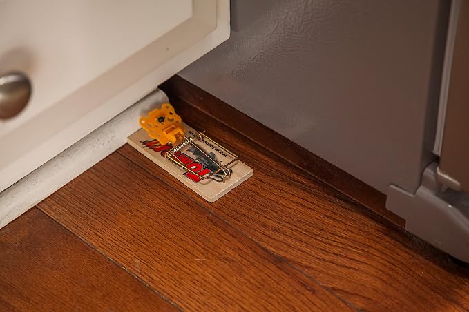 Tomcat Wooden Mouse Traps - Disposable Non-Chemical Mouse Trap for Homes,Garages and Basements,4 Count (Pack of 3)