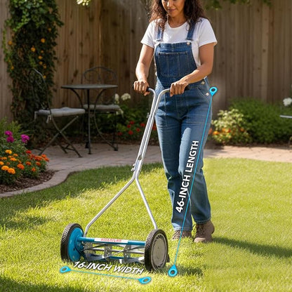 American Lawn Mower Company 2605-16SK 16-Inch 5-Blade Reel Push Lawn Mower